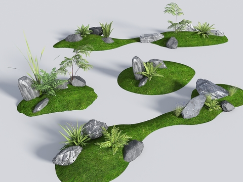 Micro-terrain Grass Slope Small Soil Slope