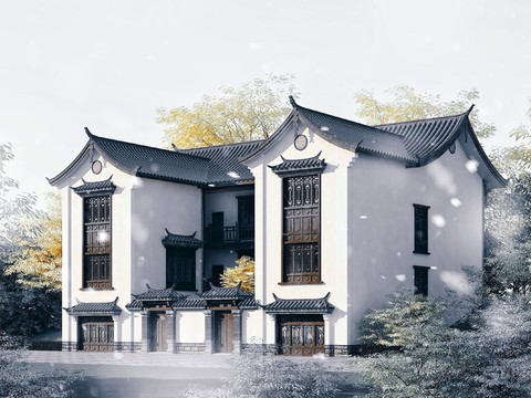 Chinese Villa with Courtyard