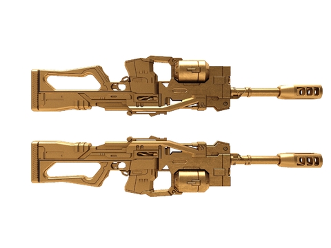 Modern Metal Assault Rifle