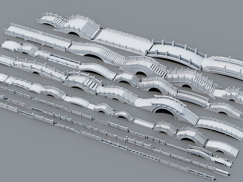 Building Components of Chinese-style Stone Arch Bridge