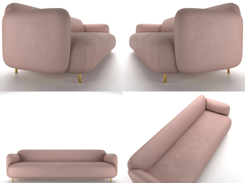 Modern fabric multiplayer sofa free