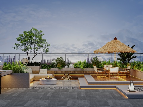 Roof garden Terrace Balcony