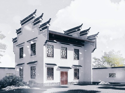 Chinese-style Huizhou Ancient Villa