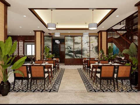 New Chinese Classical Zen Restaurant Free