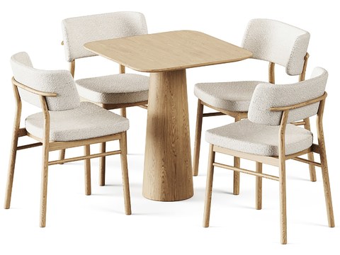 Nordic Solid Wood Coffee Tables and Chairs