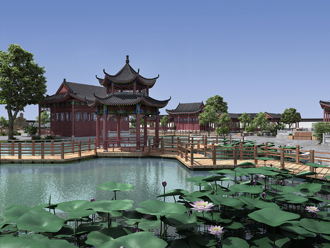 Chinese Ancient Architecture Landscape