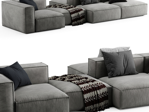 Bonaldo gray sofa soft sofa