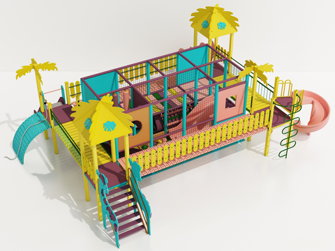 Modern trampoline children's play equipment