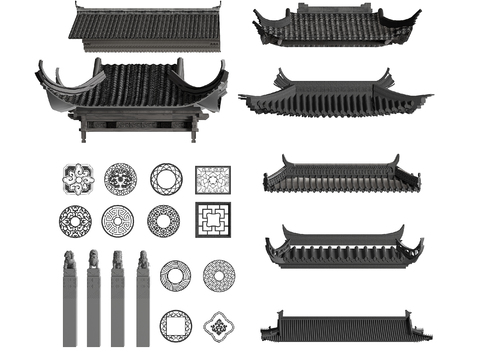 Eaves roof building components