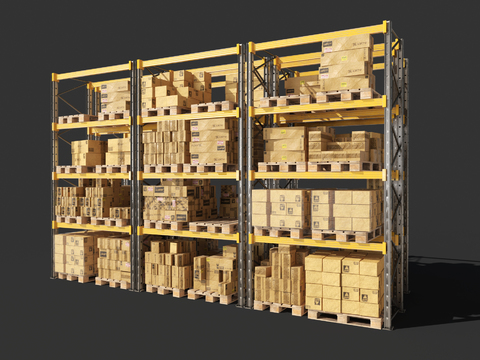 Industrial wind warehouse shelves