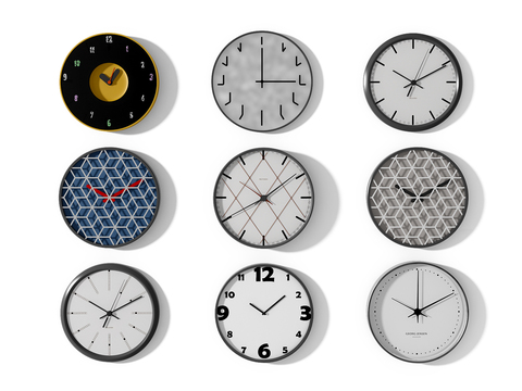 Nordic fashion round wall clock