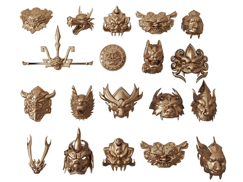 Mask wall ornaments