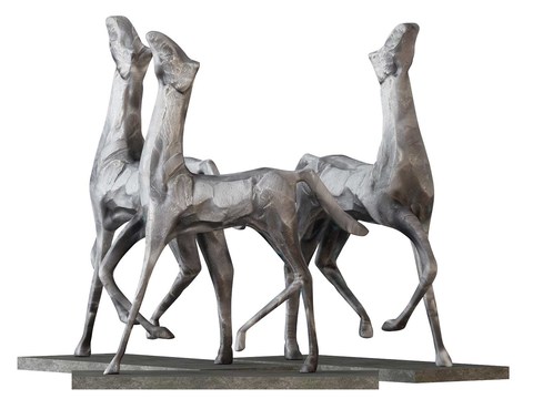 Modern War Horse Sculpture