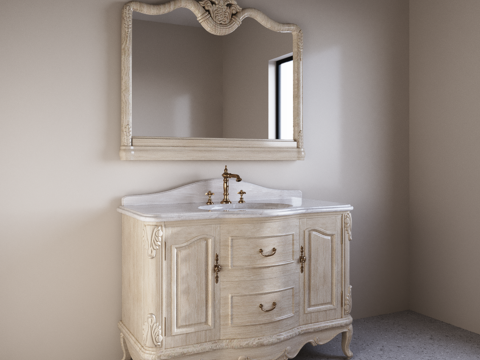 European bathroom cabinet free