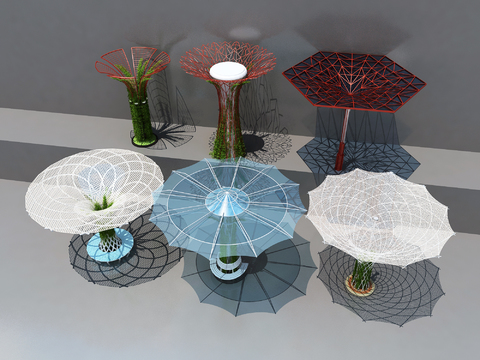 Modern Giant Flower Shelf