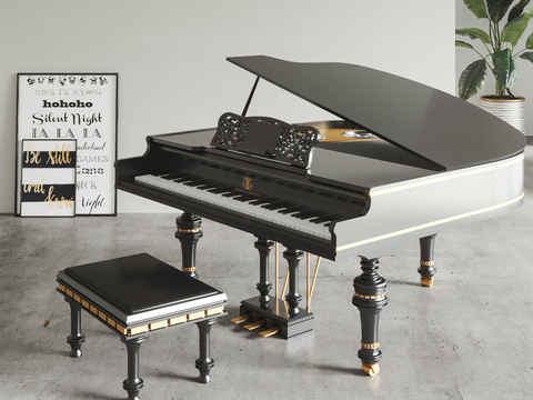 European-style Affordable Luxury Style Grand Piano