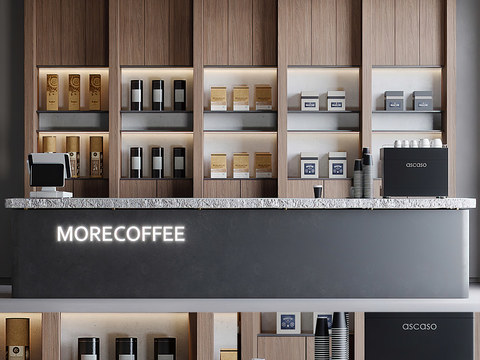 Modern Cafe Bar Counter Cashier