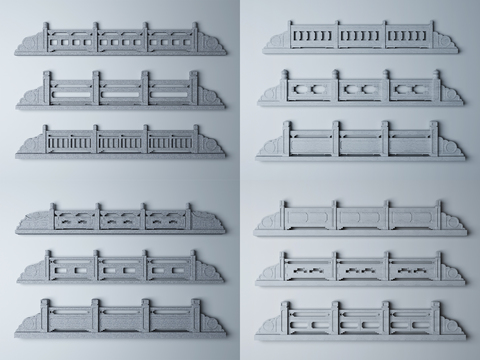 Chinese Stone Stone Bridge Guardrail Handrail