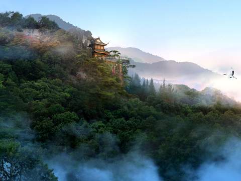 New Chinese Mountain Landscape psd