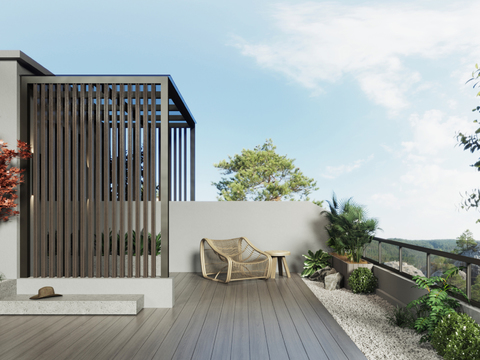 Modern Roof Balcony Garden