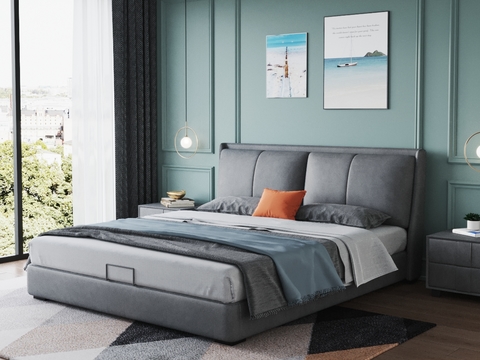 Modern flannel double bed free