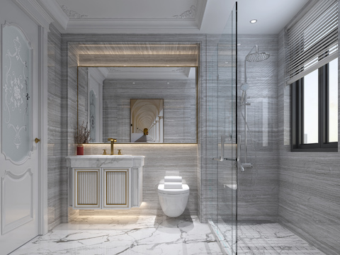 European-style bathroom free