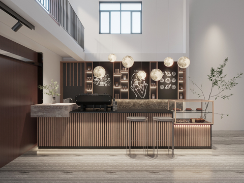 Modern Cafe Front Desk