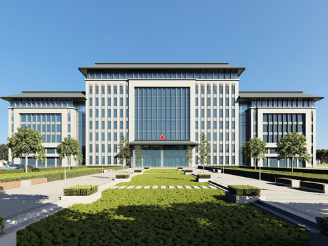 New Chinese Hospital Building Appearance