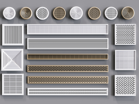 Modern central air conditioning outlet