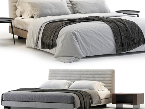 Minotti modern double bed