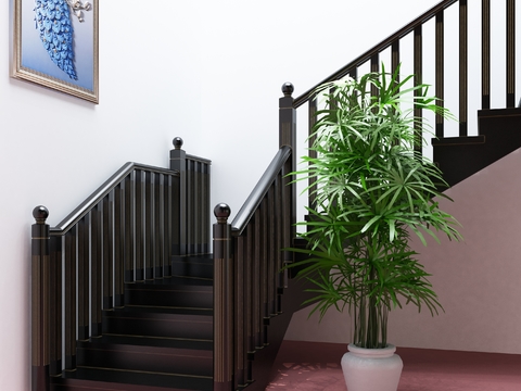 Modern Stair Guardrail Frame