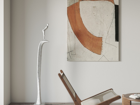 Wabi-sabi Style Abstract Figure Sculpture