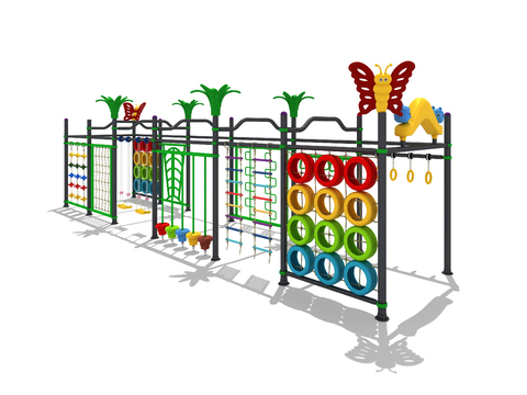 Modern children's play climbing frame