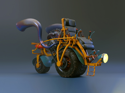 Post-modern waste earth wind motorcycle free