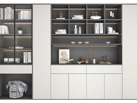 Modern Decorative Cabinet Bookcase