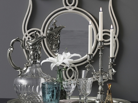 European-style Candlestick Kettle Glass