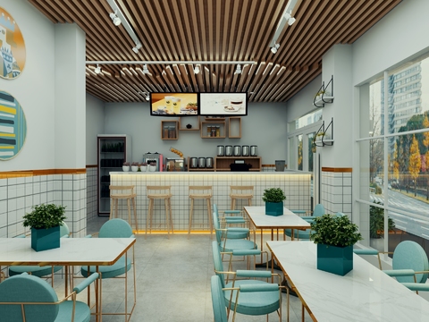 Modern Milk Tea Shop Free