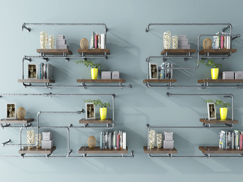 Industrial wind book hanger