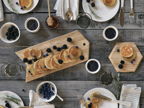 Nordic tableware food combination