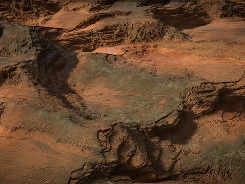 Modern Loess Plateau Terrain Landscape