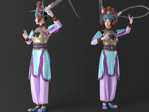 Chinese Peking Opera Female Characters