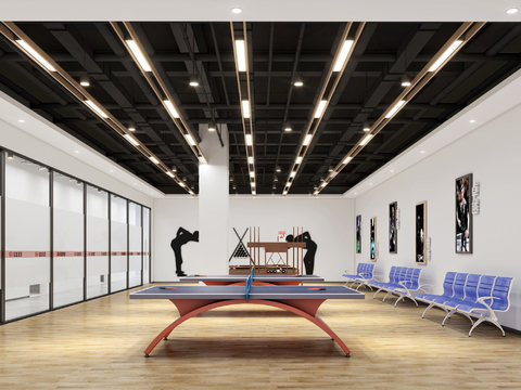 modern table tennis hall