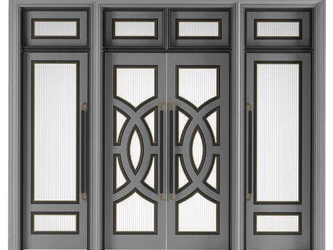 French Glass Door Double Open Door Partition Door Free