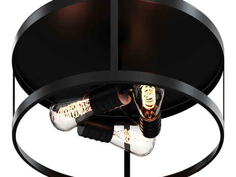 American retro creative art ceiling lamp free