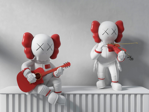 modern kaws doll ornaments