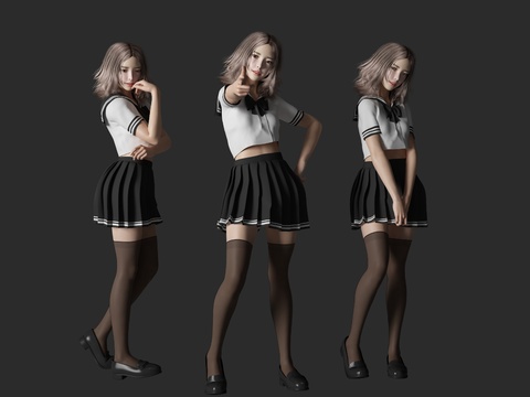 Modern JK Uniform Student Beauty Figure