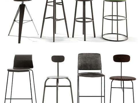 Industrial wind bar chair