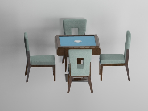 Modern Mahjong Table and Chair Free