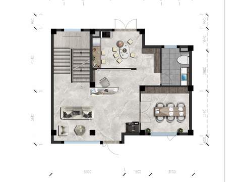 modern floor plan psd