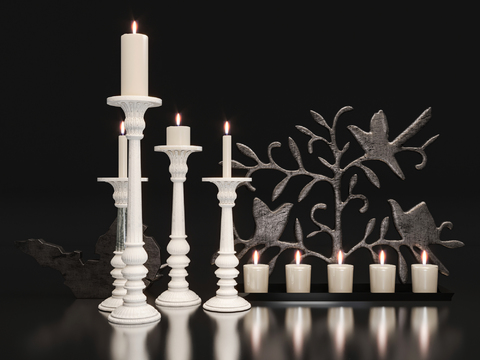 Mediterranean candlestick ornaments